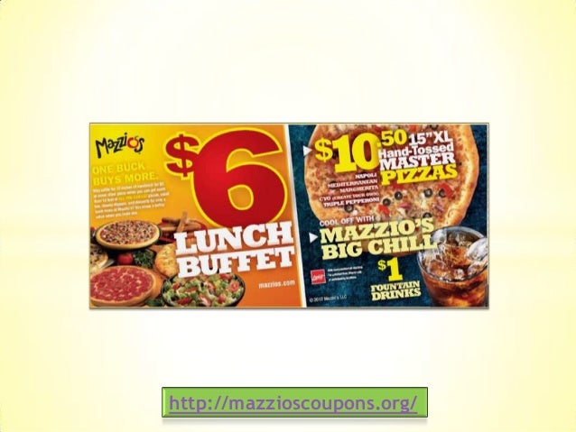 Mazzios coupons