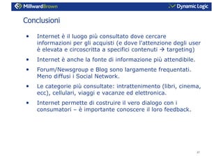 L’influenza dei Consumer Generated Media