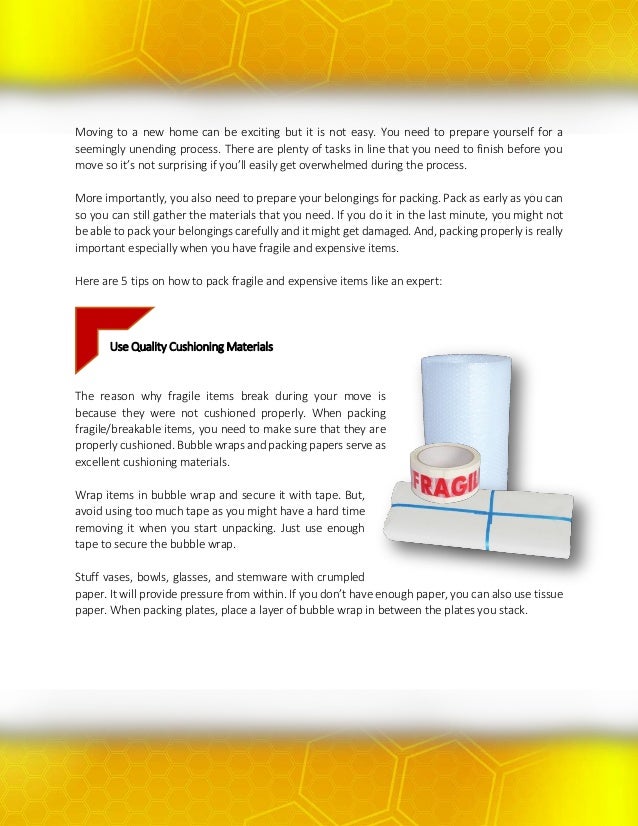 How To Pack Breakable Items in Moving Boxes