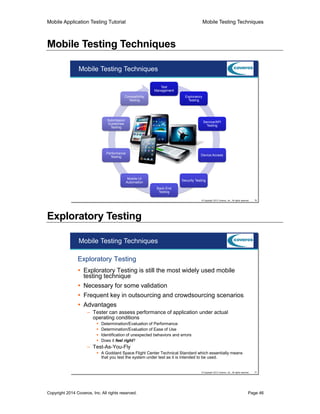 Mobile Applications Testing: From Concepts to Practice | PDF