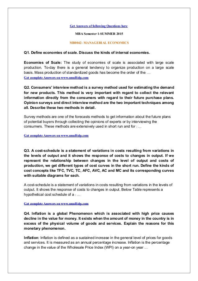mb0042 managerial economics Model question paper subject code : mb0042 subject : managerial economics section a-(1x40) b estimation of costs c profit management d pricing policies 2 integration of business economics and strategic planning has given rise to a new area of study called _____ a micro economics b corporate economics. mb0042 managerial economics Model question paper subject code : mb0042 subject : managerial economics section a-(1x40) b estimation of costs c profit management d pricing policies 2 integration of business economics and strategic planning has given rise to a new area of study called _____ a micro economics b corporate economics.