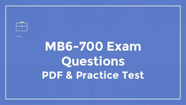 MB-700 PDF Testsoftware