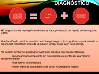 MENINGITIS BACTERIANA | PPTX