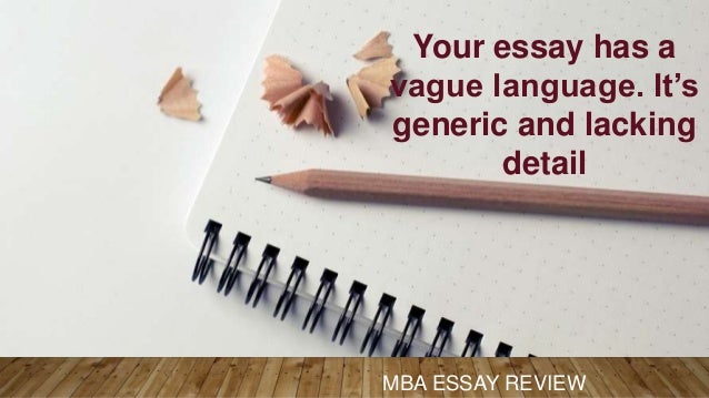 Good mba essays