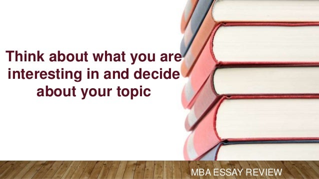 Good mba essays