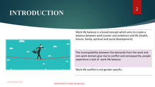 IMPORTANCE OF WORK-LIFE BALANCE | PPTX