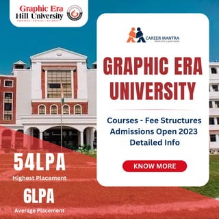 Highest Placement
54LPA
Average Placement
6LPA
GRAPHIC ERA
UNIVERSITY
Courses - Fee Structures
Admissions Open 2023
Detailed Info
KNOW MORE
 