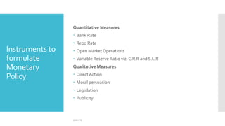MBA-2 Functions Of RBI | PPTX