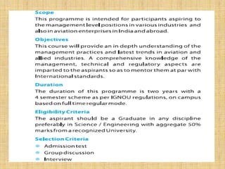 MBA-Aviation in India