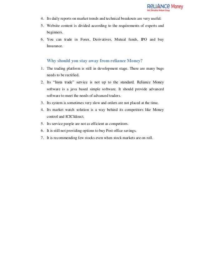 Forex project report mba
