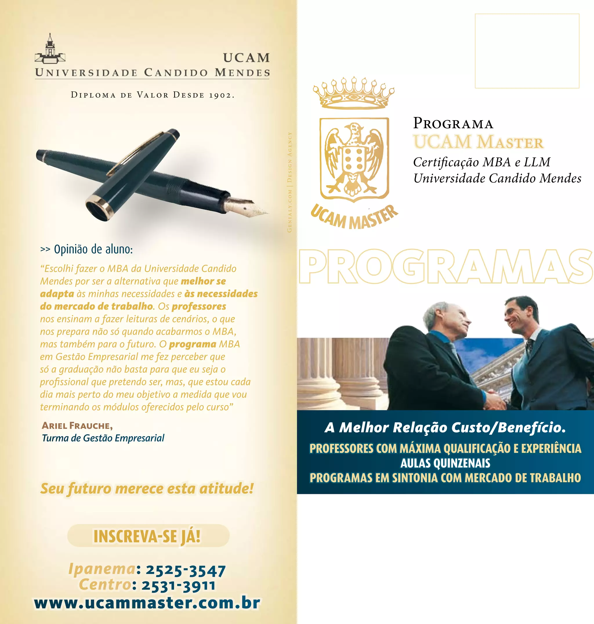 Mba Gestao Empresarial Ucam Master