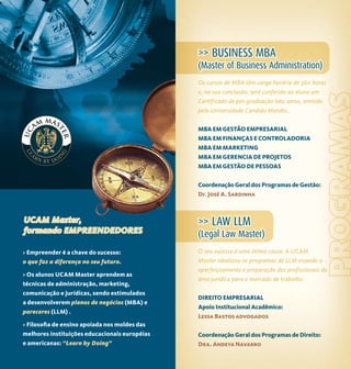 Mba Gestao Empresarial Ucam Master