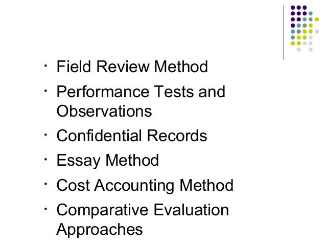 essay evaluation method