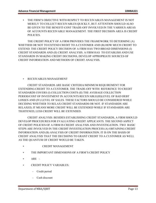 Mba iii-advanced financial management [10 mbafm321]-notes | PDF