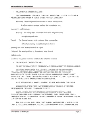 Mba iii-advanced financial management [10 mbafm321]-notes | PDF