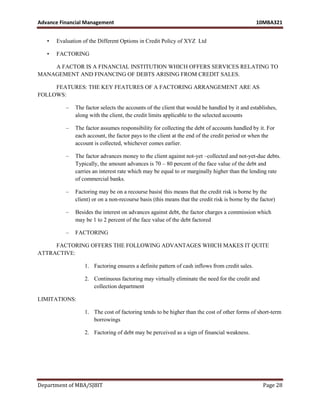 Mba iii-advanced financial management [10 mbafm321]-notes | PDF