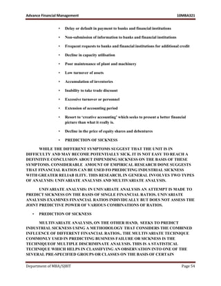 Mba iii-advanced financial management [10 mbafm321]-notes | PDF