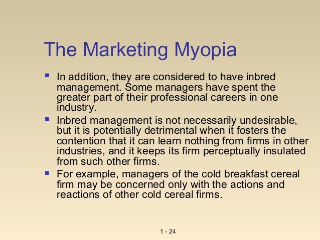 marketing myopia examples