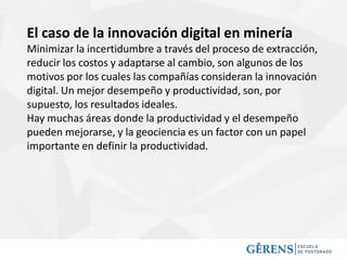 MBA Minero: El futuro de la minería en la era digital | PDF