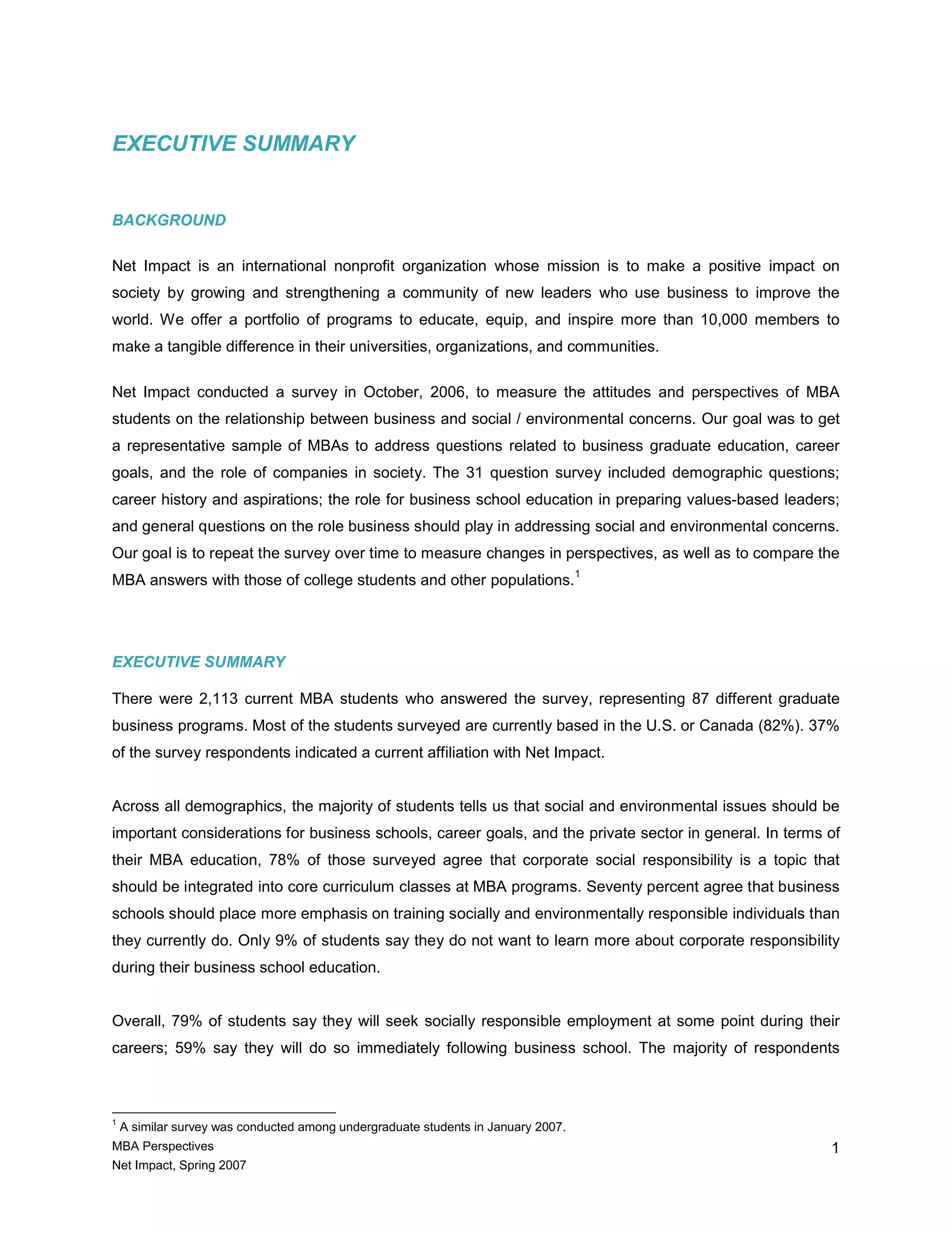 Mba New Leaders New Perspectives