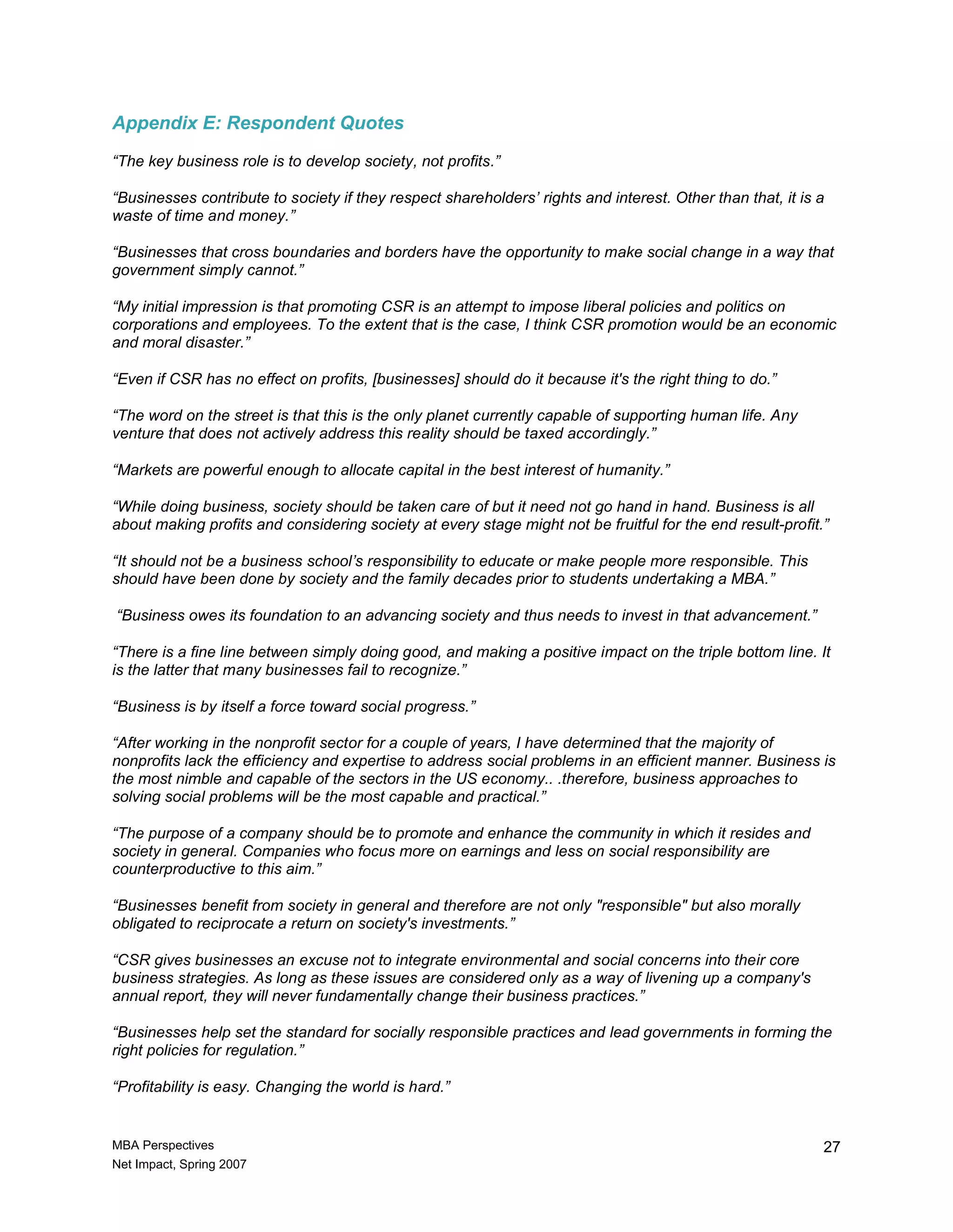 Mba New Leaders New Perspectives