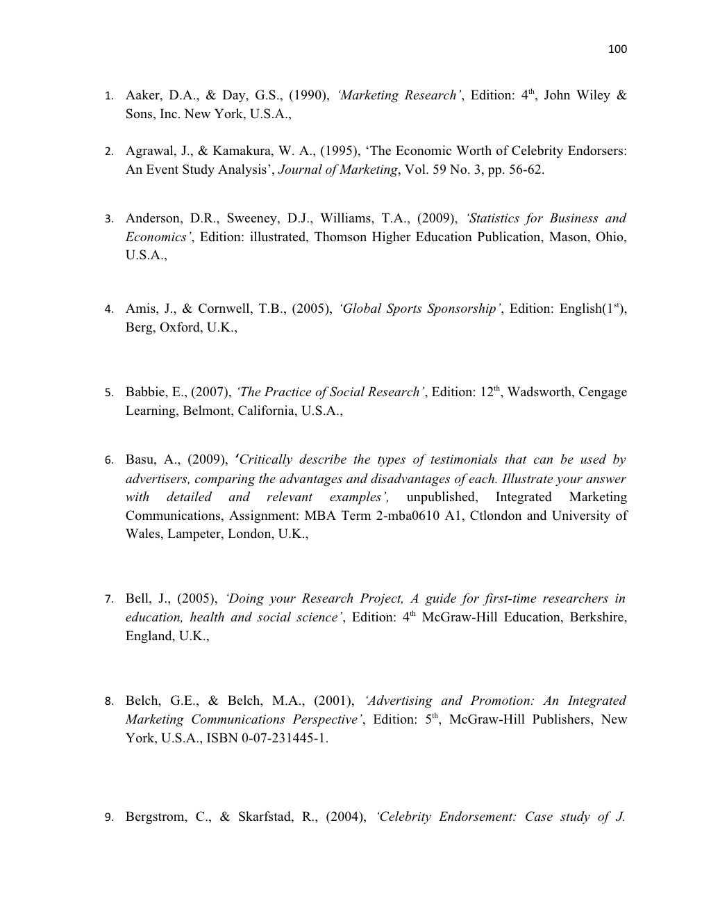 Marketing Dissertation Topics and Titles | Research Prospect celebrity endorsement dissertation