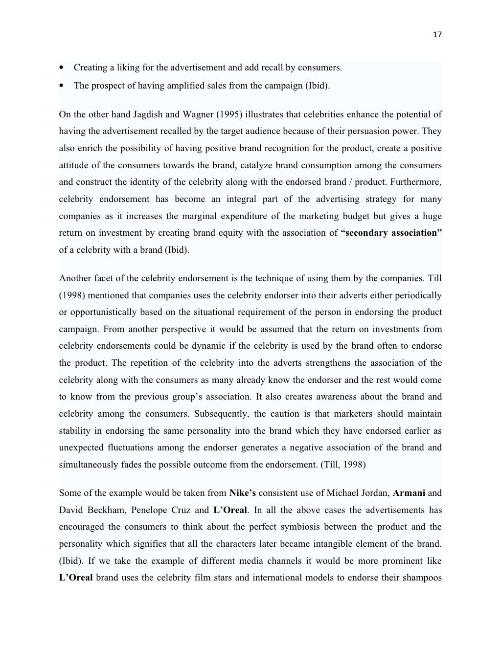 Celebrity endorsement examples picture