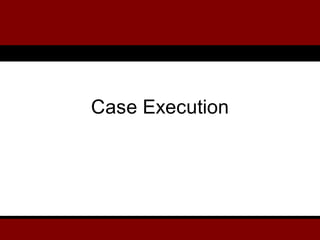 Case Execution
 