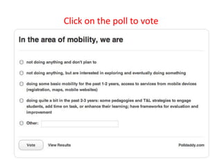 Click on the poll to vote