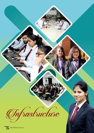 creating
responsible
leaders
www.jaipuria.edu.in/jim
Campus
• One of the Finest Management
Education Infrastructure in the
Delhi/NCR.
• Spread over 5.5 acres of land in the
heart of Delhi/NCR, with good
connectivity to all places of Delhi/NCR.
• Ultra modern facilities in House Hostel,
Class rooms, Conference rooms and
Syndicate rooms.
• Fully air conditioned auditorium with
400 seating capacity.
• Wi-Fi Campus
Skill Development Centre
• Dr. Raja Ram Jaipuria Skill Development
Center Conferred as the “RESEARCH
DEVELOPMENT CENTRE” under the
aegis of Dr. A.P.J. Abdul Kalam Technical
University.
• It fosters research and disseminate
knowledge in the different domains of
Management.
• The center organises different
programmes to develop the capabilities
of young managers by raising the level
of competence.
Library & JIM Information Centre
• Over 17,000 books, 100 national &
international journals.
• Seating capacity of over 200 students
• Peripheral Services of Re-prography,
Bibliography Referencing, and Unlimited
Internet Access.
• Online database of Journals ProQuest
and J-Gate
Gym & Fitness Centre
• Multi-utility Gym and fitness centre
• Ultra modern equipments for healthy
state of mind & body.
• Yoga, Meditation and Aerobics centre.
Cafeteria
Our cafeteria setting puts forth a new
method of knowledge-sharing called the
“Cafeteria Approach”. Its an innovative
and informal method of learning where
one can debate, discuss and deliberate
over a cup of coffee thereby actively
nurture one’s interpersonal skills.
MBA PROSPECTUS 2019-21
24
Infrastructure
Computer Labs
• Ultra modern computer labs with state of
the art technologies.
• 200 Advanced Systems, connected to IBM
server.
• 32 Mbps Internet connectivity.
• Windows Server / Linux Platform
Sports Facility
• Various sports facilities are provided to
the students, Tournaments are conducted
for games like football, cricket, table
tennis, volley ball, basket ball and
badminton.
• Students can also enjoy indoor games like
pool, carom and chess.
Hostel
• Ultra modern in-house girls hostel with
fully air conditioned and unlimited
Internet access.
• AC and Non-AC boys hostel out of
campus equipped with all modern
facilities including unlimited Internet
access.
Language Lab
• Ultra modern software based on CBT
Methodology
• Learning sessions for foreign languages
i.e. French, German, Spanish.
• Online practice sessions to increase the
student caliber in different languages.
• Wordworth language lab for complete
phonetic training.
25MBA PROSPECTUS 2019-21
 