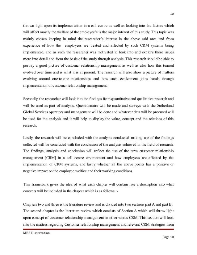 Dissertation on nokia crm