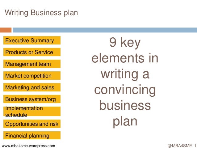 writing a service business plan