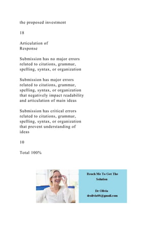 MBA 640 Final Project Milestone Two Guidelines and Rubric .docx