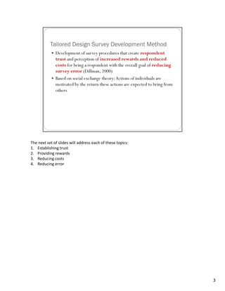 The next set of slides will address each of these topics:
1. Establishing trust
2. Providing rewards
3. Reducing costs
4. Reducing error




                                                            3
 