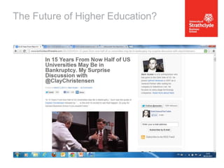 The Future of Higher Education?

 