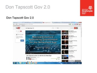 Don Tapscott Gov 2.0
Don Tapscott Gov 2.0

 