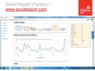 Social Report (Twitter) –
www.socialreport.com

 
