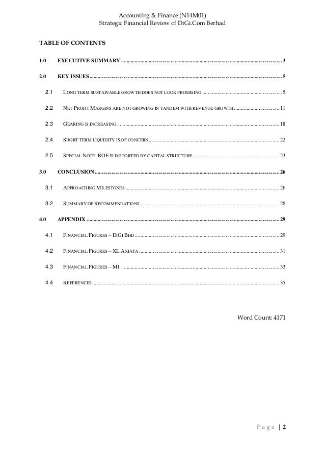 Strategic Financial Review Of Digi Com Bhd