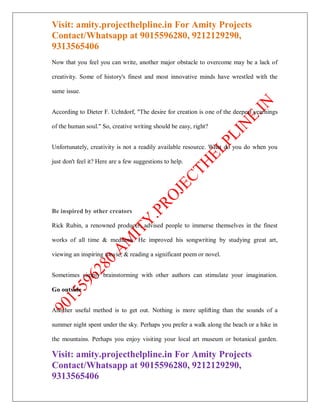 AMITY MBA PROJECT REPORT - QOLLABB PROJECT WORK | PDF