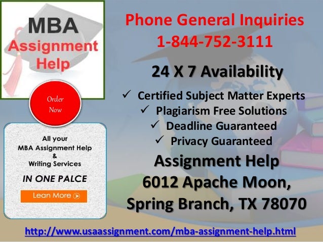 Assignment help online mba