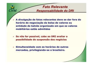 MBA IBRI Fipecafi Eli Loria CVM