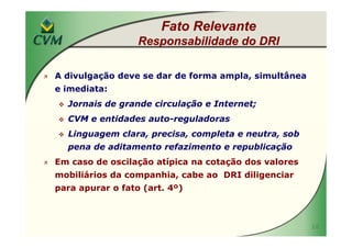 MBA IBRI Fipecafi Eli Loria CVM