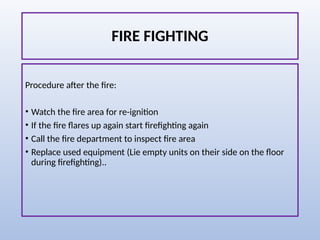 Comprehensive Basic Fire Fighting Training and Safety Procedures | PPTX