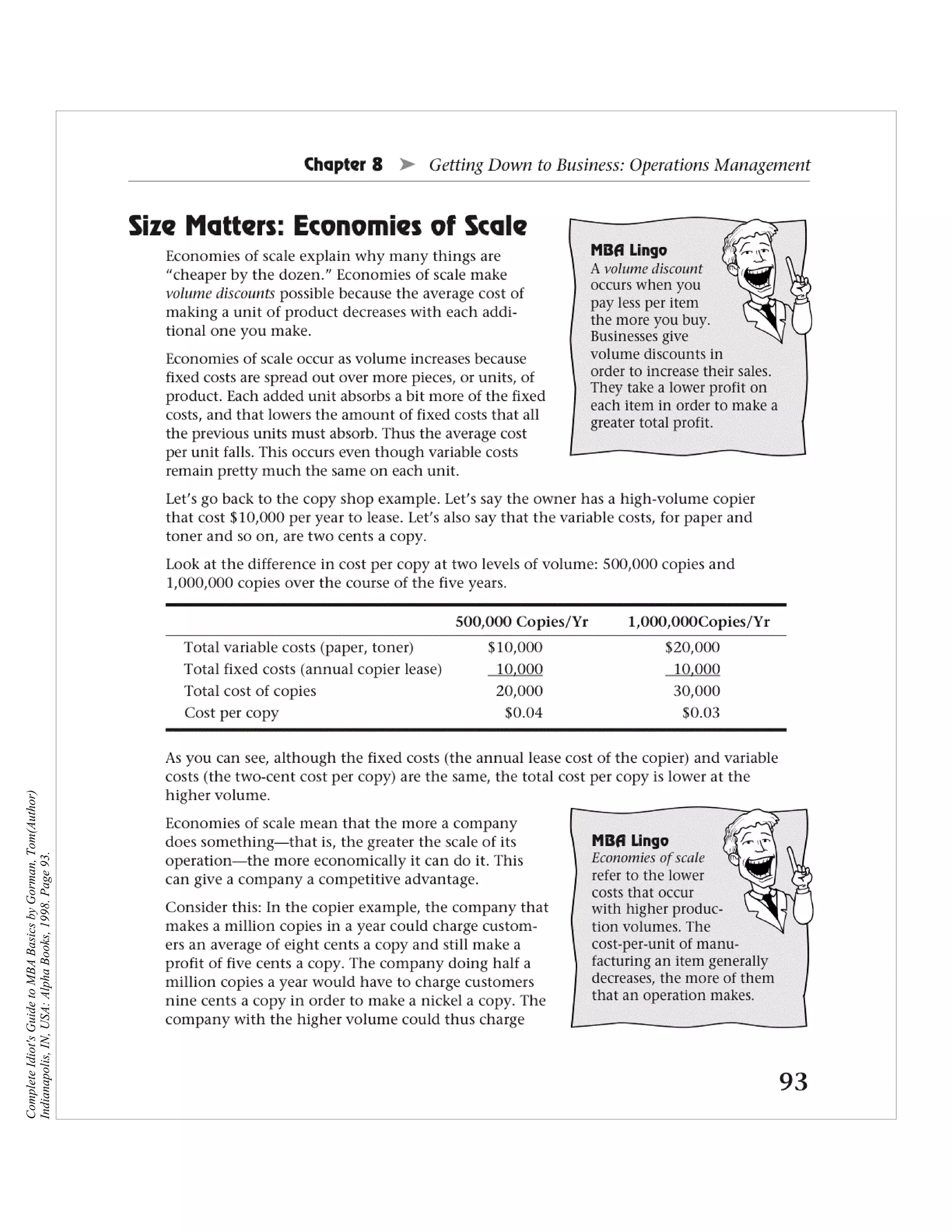 Complete Idiot's Guide to MBA Basics by Gorman, Tom(Author)
Indianapolis, IN, USA: Alpha Books, 1998. Page 93.
 