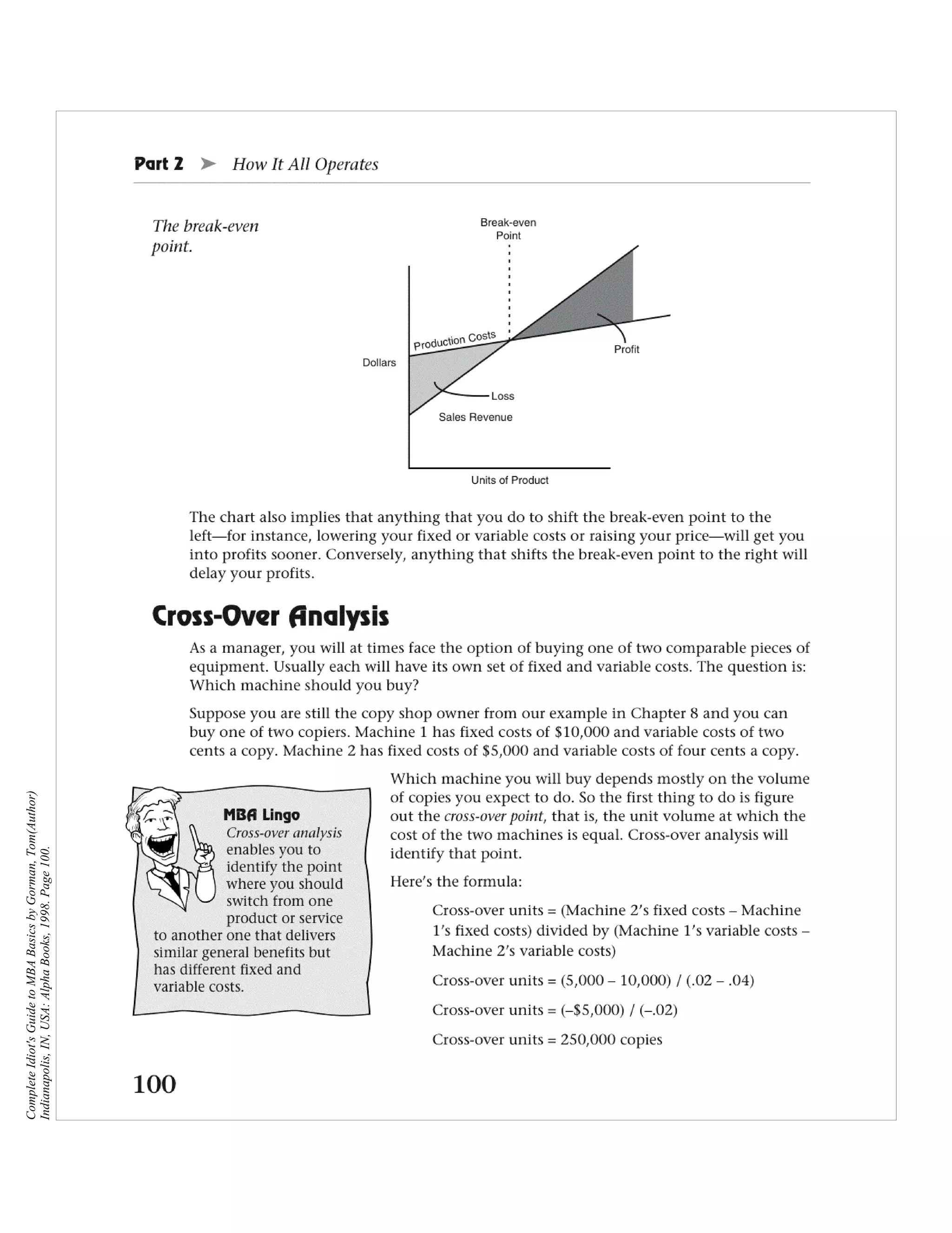 Complete Idiot's Guide to MBA Basics by Gorman, Tom(Author)
Indianapolis, IN, USA: Alpha Books, 1998. Page 100.
 