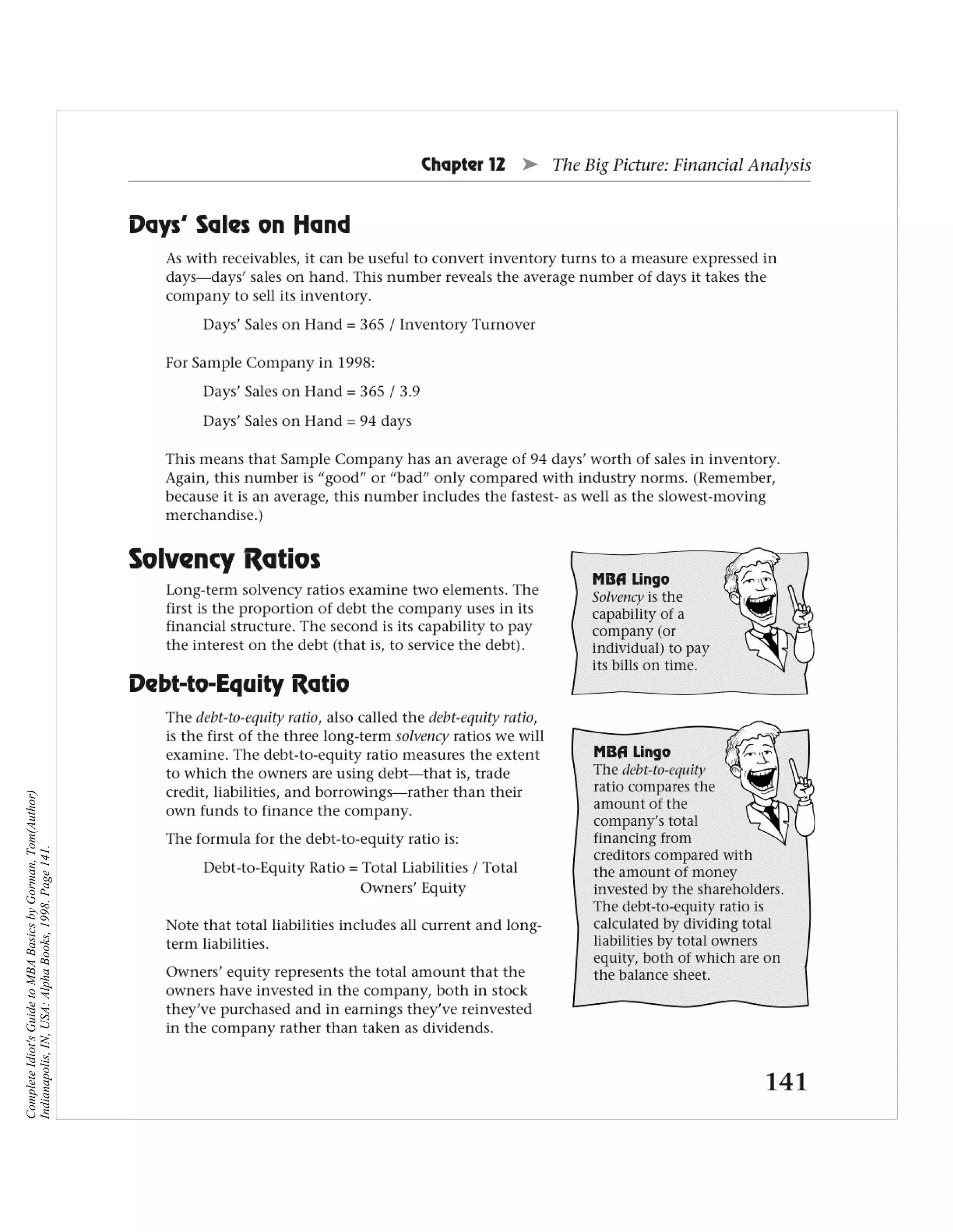 Complete Idiot's Guide to MBA Basics by Gorman, Tom(Author)
Indianapolis, IN, USA: Alpha Books, 1998. Page 141.
 