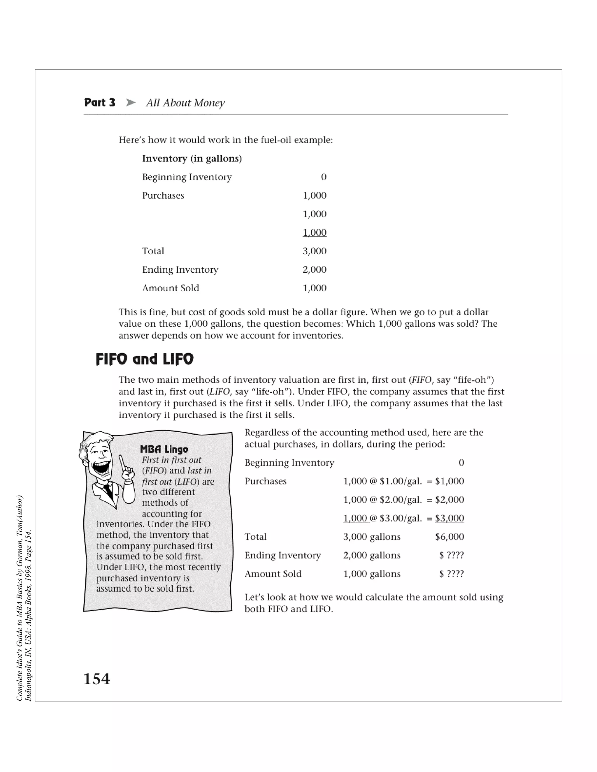 Complete Idiot's Guide to MBA Basics by Gorman, Tom(Author)
Indianapolis, IN, USA: Alpha Books, 1998. Page 154.
 
