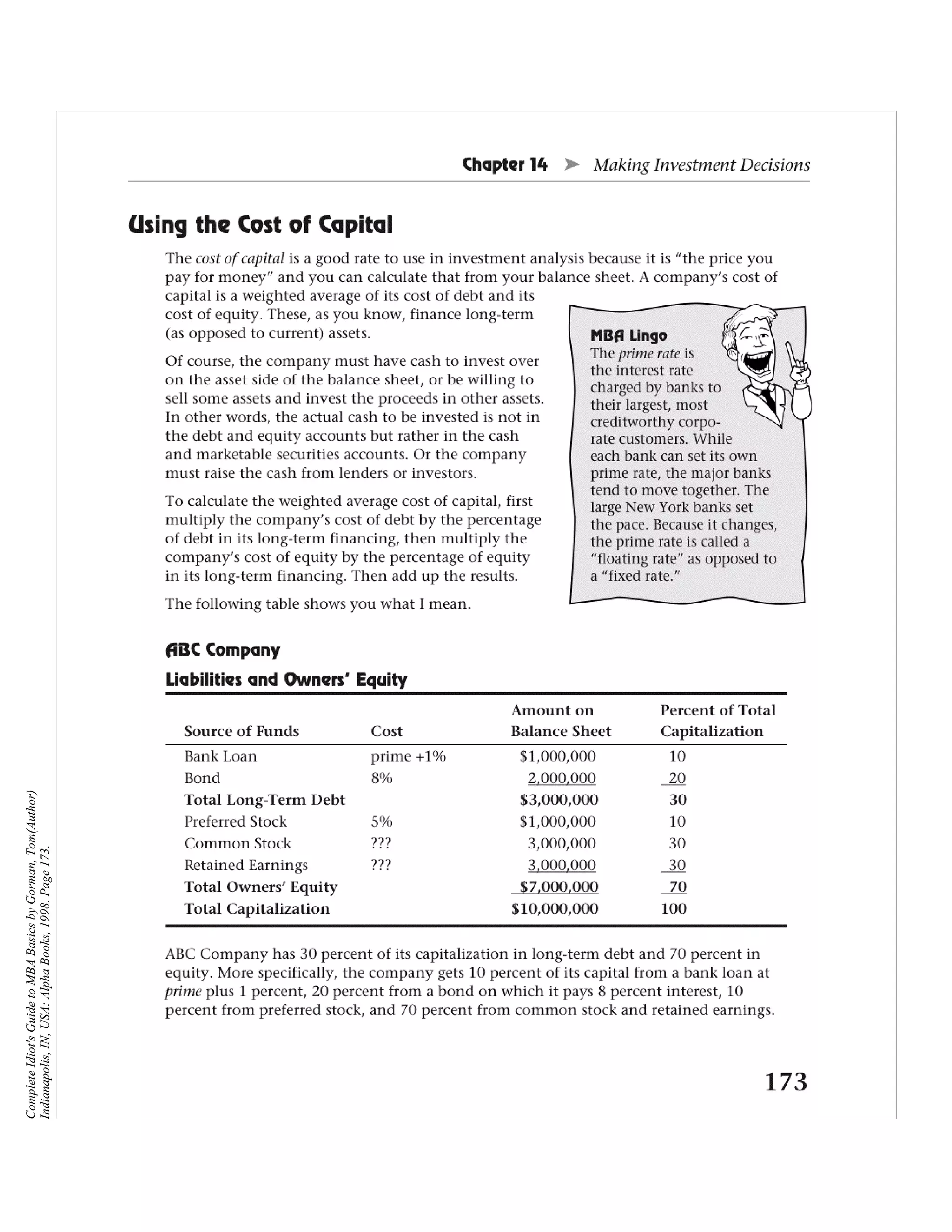 Complete Idiot's Guide to MBA Basics by Gorman, Tom(Author)
Indianapolis, IN, USA: Alpha Books, 1998. Page 173.
 