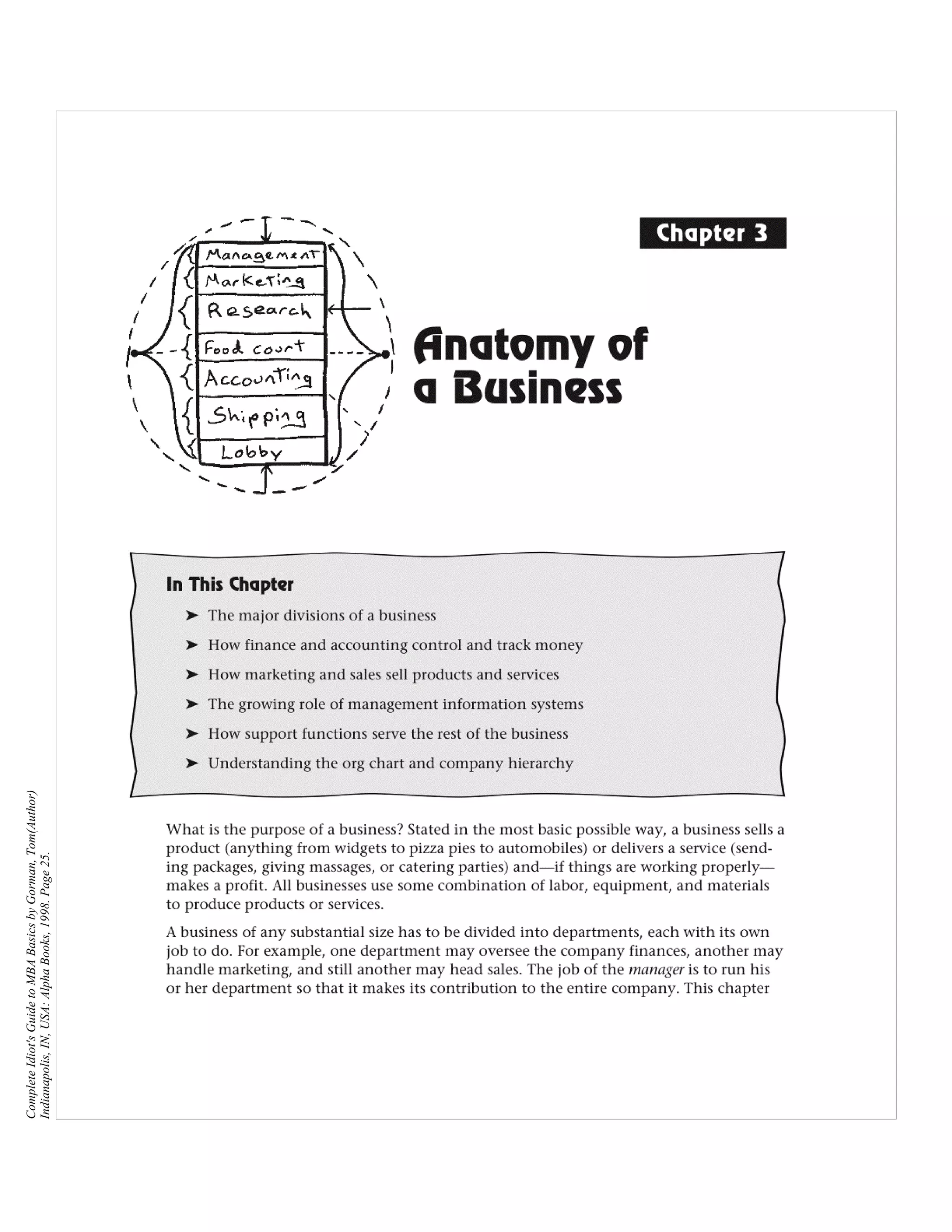 Complete Idiot's Guide to MBA Basics by Gorman, Tom(Author)
Indianapolis, IN, USA: Alpha Books, 1998. Page 25.
 