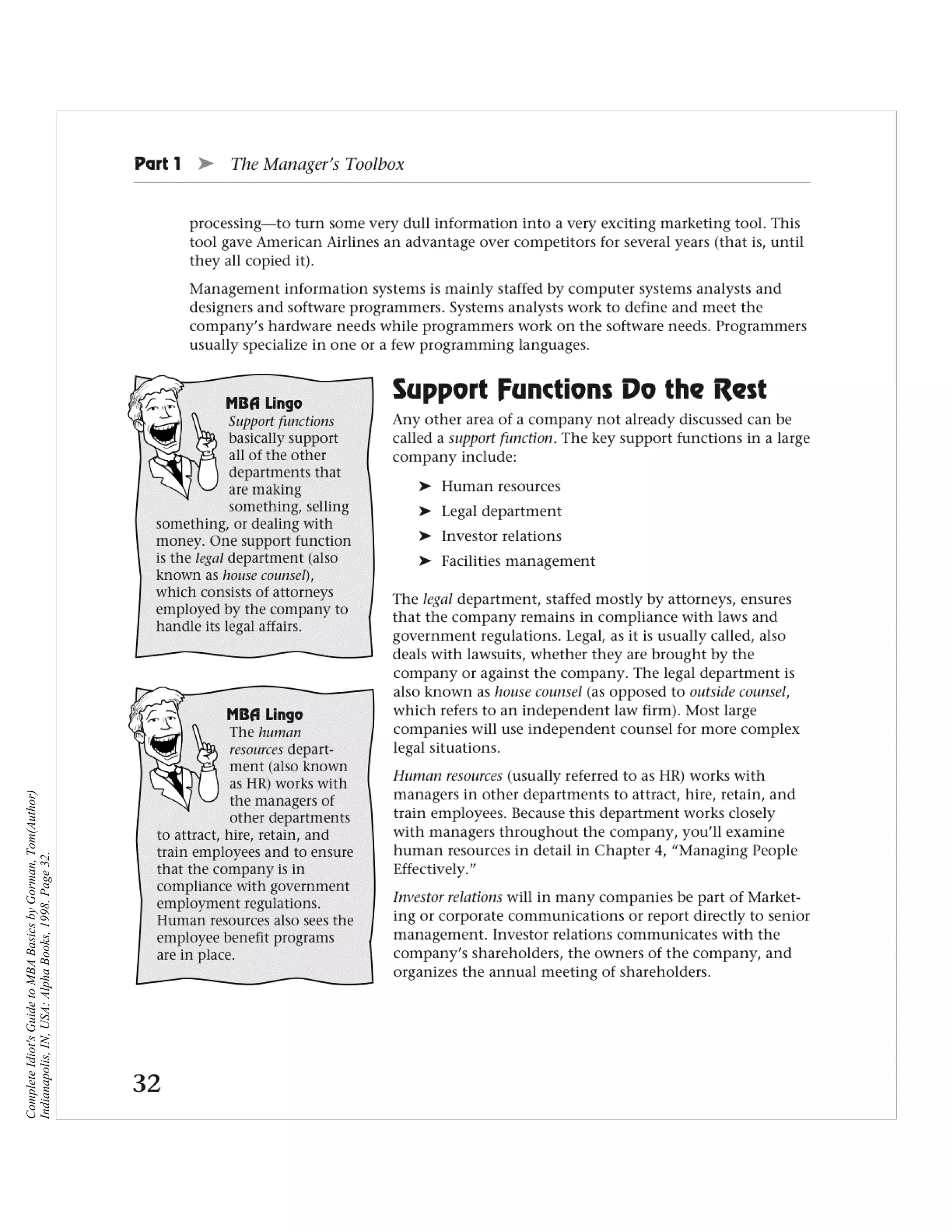 Complete Idiot's Guide to MBA Basics by Gorman, Tom(Author)
Indianapolis, IN, USA: Alpha Books, 1998. Page 32.
 